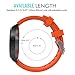 MoKo Band Compatible with Samsung Gear S2 Classic/Galaxy Watch 42mm, Soft Silicone Watch Strap Fit Garmin Vivoactive 3/Gear S2 Classic SM-R732/R735/Ticwatch 2/Gear Sport SM-R600 Smartwatch, Orange