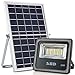 Solar Powered Flood Lights with RF Remote, Awanber 1100 Lumens High Brightness Dusk to Dawn IP66 Waterproof 3 Color Temperatures Outdoor Solar Security Flood Light for Street, Lawn, Garden, Farm, Yard
