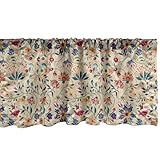 Ambesonne Oriental Floral Window Valance Pack of