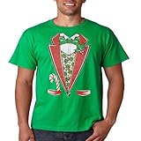 Christmas Tuxedo T Shirt Santa Claus Mens Tee S-5XL
