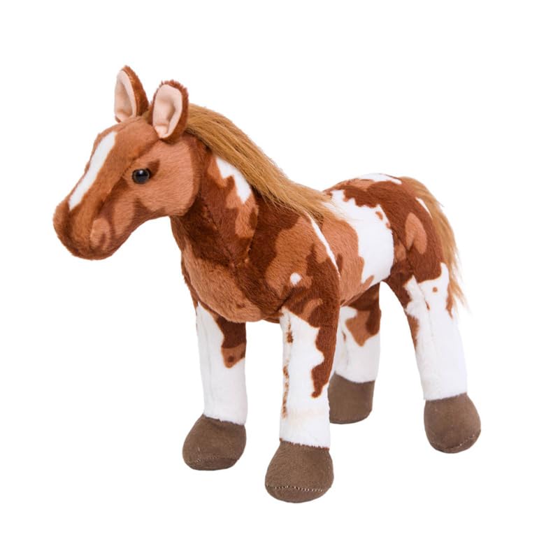 ibasenice Doll Stuffed Horse Toy Soft Plush Animal for Kids Playroom Decor Gift 14.17X9.84In