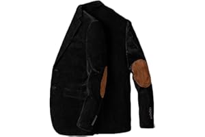 ONAXTDA Men's Corduroy Blazer with Elbow Patch Business Casual Jacket Spring Fall Sport Coats
