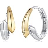 MUNDELL 925 Sterling Silver Classic Starlight Hoop Earrings Double Stars Hypoallergenic Earrings Ear Buckles for Women Fine Jewelry