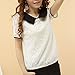 ETOSELL Lady Peter Pan Collar Chiffon T-Shirt Korean Chic Women Lace Blouse S...