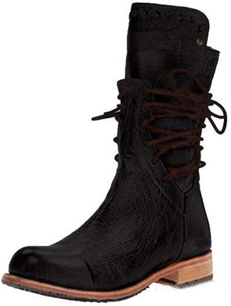 mid calf lace up boots uk