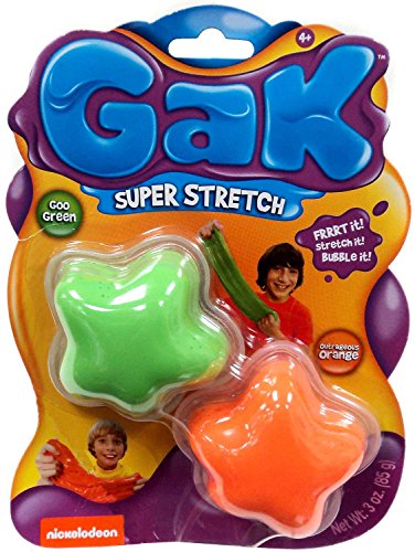 Nickelodeon Gak Super Stretch Goo Green & Outragous Orange Nickelodeon Gak Super Stretch Goo Green & Outragous Orange