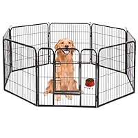 BestPet Hammertone Finish Heavy Duty Pet Playpen Dog Exercise Pen Cat Fence S, 40-Inch