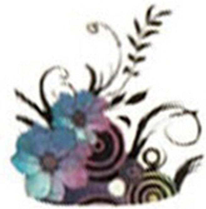 Bluelans® 3D Colorful Vines Flower Water Nail Transfers Nail Art Decals / Tattoos / Stickers (Vines Flower)