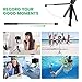 BlitzWolf Selfie Stick Tripod with Bluetooth Remote for Gopro iPhone x 8 Plus 7 6 6s Plus Android Samsung s9 s8 s7 Plus Edge 4 in 1 Mini Pocket Extendable Monopod Aluminum Alloy 360 Degree Rotation