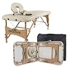 STRONGLITE Portable Massage Table Package Olympia – All-In-One Treatment Table w/ Adjustable Face Cradle, Pillow, Half…