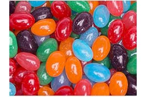 TUNDRAS JollyRanchor Jelly Beans Candy Original And All (5 Colors & Flavors Mix) - 5 Lb Bulk Bag (5 Pounds) Perfect For Gifting Or Any Occasion Assorted Flavors Strawberry Orange Blue Raspberry Watermelon Berry Apple Lemonade and more