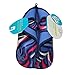 BYO Rambler Lunch Bag Blue/Purple/Hot Pink/White Flames