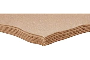 HIPGIRL Felt Sheets for Crafts 9x12.Acrylic Sheets Art and Craft Material.Fabric Craft Supplies,Gift Wrapping Supplies,Fabric Felt for Crafts,Sewing,Halloween Costumes-6PC Felt Fabric Tan/Camel Felt Paper