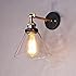 Lightess Applique Murale Verre Industrielle Vintage Rétro E27 Éclairage