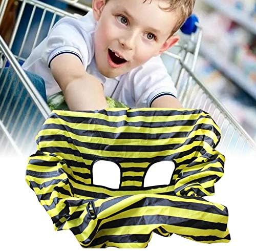 ショッピングカートカバー ユニバーサルフィット 簡単な折り畳み 細菌や汚れからの保護 折りたたみ式ベビースーパーカートカバー 女の子と男の子の旅行クッションに適しています モデル