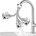 Dr.Pedi Kitchen Faucet Sprayer Attachment 360° Rotatable Anti-Splash Water Saving Tap Kitchen Faucet Head Faucet Extender with Universal Adapter Set Kitchen Sink Accessories Tools