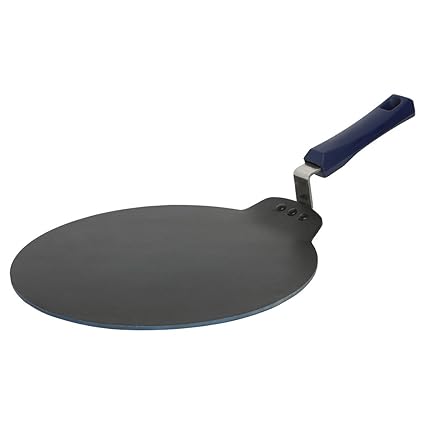 Wonderchef Reva Aluminium Flat Dosa Tawa, 28cm, Blue/Black