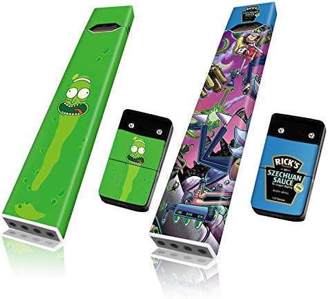 2 Pack Juul Skin Huge Selection of Juul Wrap Styles 3M Protective Juul Sticker (Pickel Rick & Space Rick)