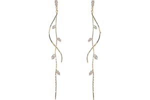 ASOQOLA Crystal Drop Earrings,Zirconia Rhinestone Dangling Earrings for Women Prom Party Jewelry Gifts， Dangle Fashion Jewelry Crystal Earrings for Women