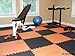 We Sell Mats 3/8 Inch Thick Multipurpose Exercise Floor Mat with EVA Foam, Interlocking Tiles, Anti-Fatigue for Home or Gym, 24 in x 24 in