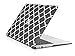 TopCase Quatrefoil / Moroccan Trellis Black Ultra Slim Light Weight Rubberized Hard Case Cover for Macbook Air 13