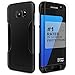 Galaxy S7 Edge Case, Black SaharaCase Protective Kit [Case + Tempered Glass Screen Protector] Rugged Hard Frame [Slim Fit] Shock-Absorbing Bumper (Black)