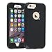 Co-Goldguard Case for iPhone 6s Plus/6 Plus,Heavy Duty 3 in 1 Cover with Screen Protector Shell for iPhone 6+/6s+ 5.5 inch,Black