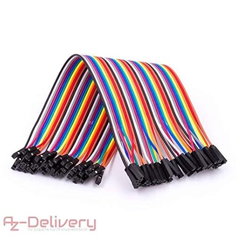 AZDelivery ????? Jumper Wire Kabel 40 STK. je 20 cm F2F Female to Female für Arduino und Raspberry Pi Breadboard