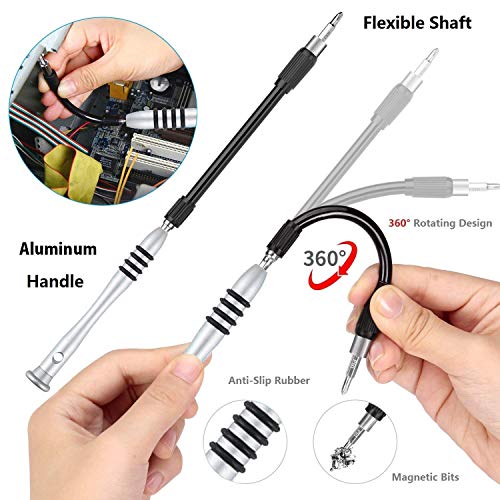 Precision Screwdriver Set, Apsung 110 in 1 Professional Screwdriver set, Multi-function Magnetic Repair Computer Tool Kit Compatible with iPhone/Ipad/Android/Laptop/PC etc  (Yellow) - Thumbnail 5