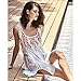 MG Collection White Boho Chic Crochet Swimsuit Cover Up / Sleeveless Beach Top
