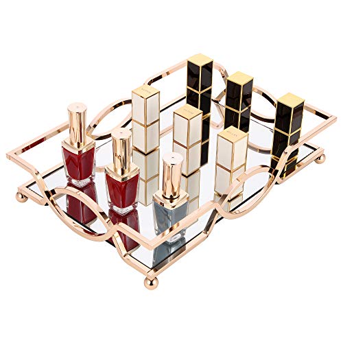 Mirrored Tray,Vanity Tray,Decorative Tray For Jewelry,Perfume,Glass