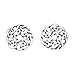 AeraVida Continuity Celtic Knot Donut .925 Sterling Silver Stud Earrings | Delicate Sterling Silver Stud Earring for women | Celtic Knot Stud Earrings
