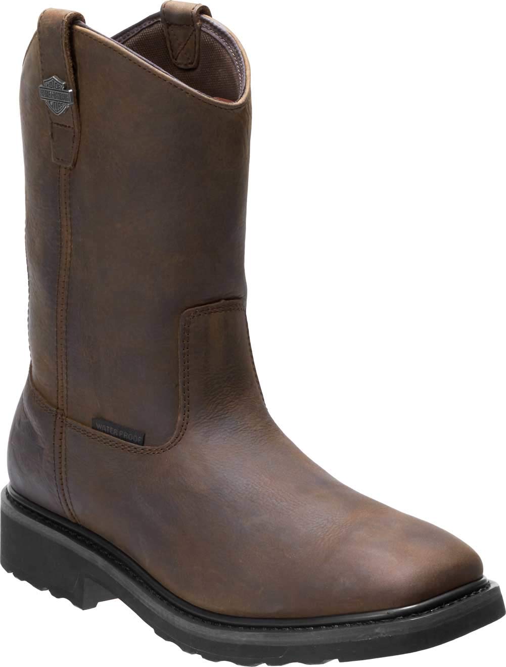 Harley-Davidson Men’s Altman Waterproof Leather Motorcycle Western Casual Boot, Brown, 9