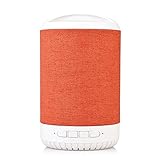 Portable Bluetooth Speaker With A Fabric Design, Bluetooth 4.2, Professional Loudspeaker With Rich Bass, AUX Line, Built-In Mic. Perfect Wireless Speaker For IPhone/iPad/Phones/Tablet And More - Red