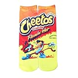 Hot Cheetos Socks Funny Cartoon Christmas Socks for Kids Women Boys Girls