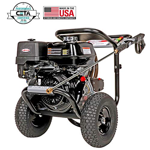 SIMPSON Cleaning PS4240 PowerShot Gas Pressure Washer Powered by Honda GX390, 4200 PSI at 4.0 GPM