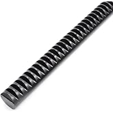 1pc S45C Steel Cylindrical Rack Round Pinion Gear Guide Rail Linear Motion Component for Industrial Machinery (2M 30x500mm)