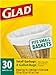 Glad Trash Bags, Small Garbage Bags - 4 Gallon White Trash Bag - 30 Count