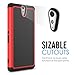 Sony Xperia C5 Ultra Case, MoKo [Shock Absorption] Slim Dual Layer Protective Case with Soft Silicone Bumper and Rigid PC Back Cover for Sony Xperia C5 Ultra 6.0 Inch (2015) - Red