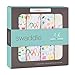 aden + anais Zutano Swaddle Baby Blanket, 100% Cotton Muslin, Large 47 X 47 inch, 4 Pack, Fairground