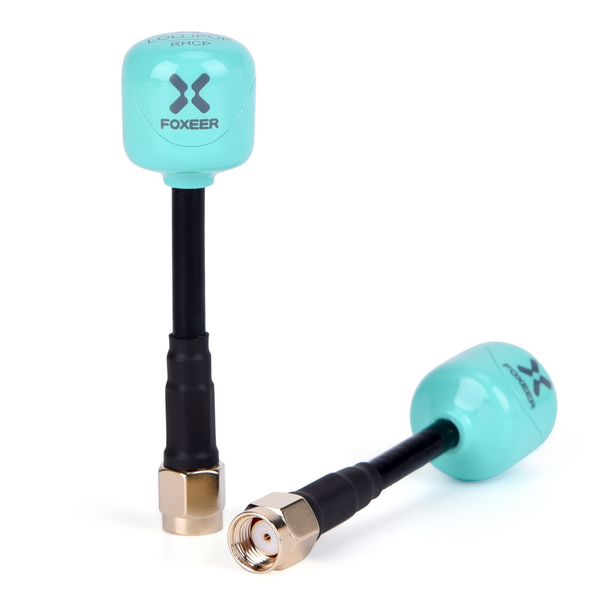 Photo 1 of 2pcs FPV Antenna Foxeer Lollipop 4 Plus 2.6dBi 5.75GHz RHCP TX RX for FPV Racing Drone (RP-SMA)