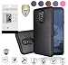 LG Stylo 4 Case, Stylo 4 Plus Case, with Screen Protector Tempered Glass, Tough Hybrid Dual Layer [Shockproof] [Non-Slip] [Durable] Armor Defender (Textured Black)