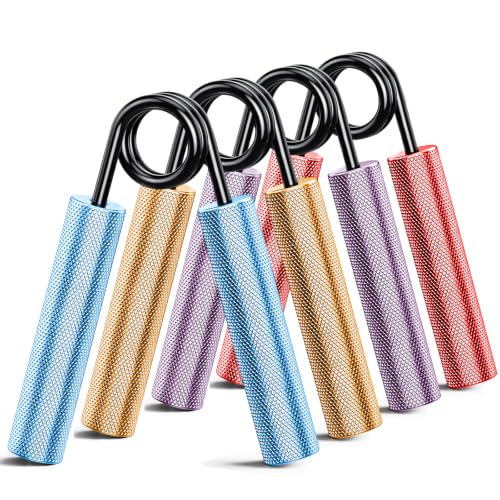 ZEAGUS Handtrainer Unterarmtrainer 4Pack,Metall Fingertrainer Kit-Color