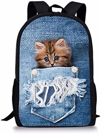 Children School Backpack Cute 3D Animal German Shepherd Printed Student Schoolbags Casual Kids Backbag Bolsa Girls CC2294C