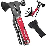 Taschenmesser, Survival Messer- Axt & Hammer, 14 In 1Multitool Schraubenzieher f