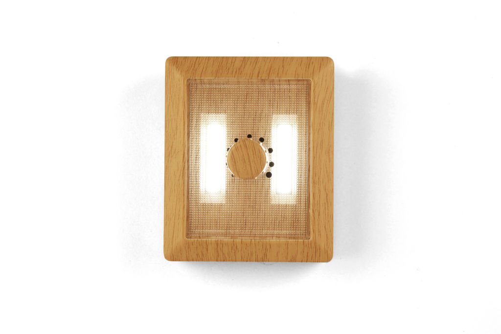 KIKKERLAND LP63-EU A Wooden Dimmer Lamp, Brown, 11.5 x 3 x 17 cm