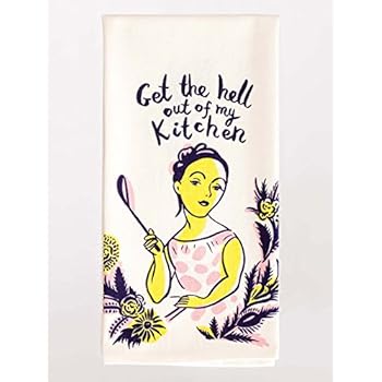 Blue Q Dish Towels, Get The Hell Out of My Kitchen, 1 Pack