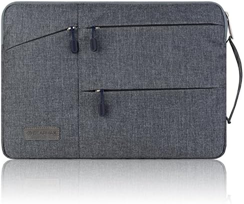 15-15.6 Inch Multi-functional Waterproof Laptop Sleeve Case with Handles and Zipped Pockets for 2016 Macbook Pro 15.4 / Other 15.6 Portable Computers / Notebook / Surface / Dell Cover Bag by Gearmax