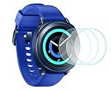 Loveblue for Samsung Galaxy Watch 42mm Screen Protector[3 PACK], Tempered Glass Screen Protector for Samsung Galaxy Watch 42mm SM-810/Gear Sport SM-600 Watch