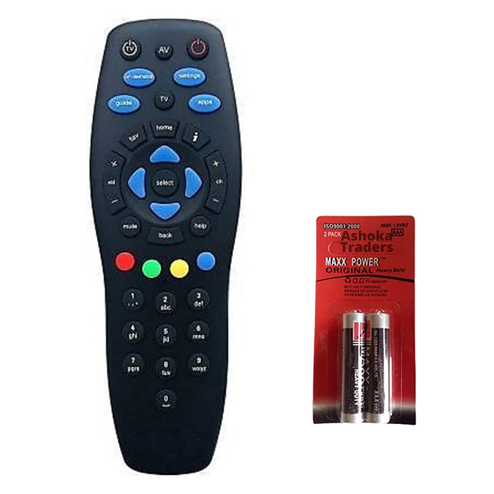 Buy Tata Sky DTH Remote Control Works for Tata Sky SD/HD/HD+/4K DTH Set
